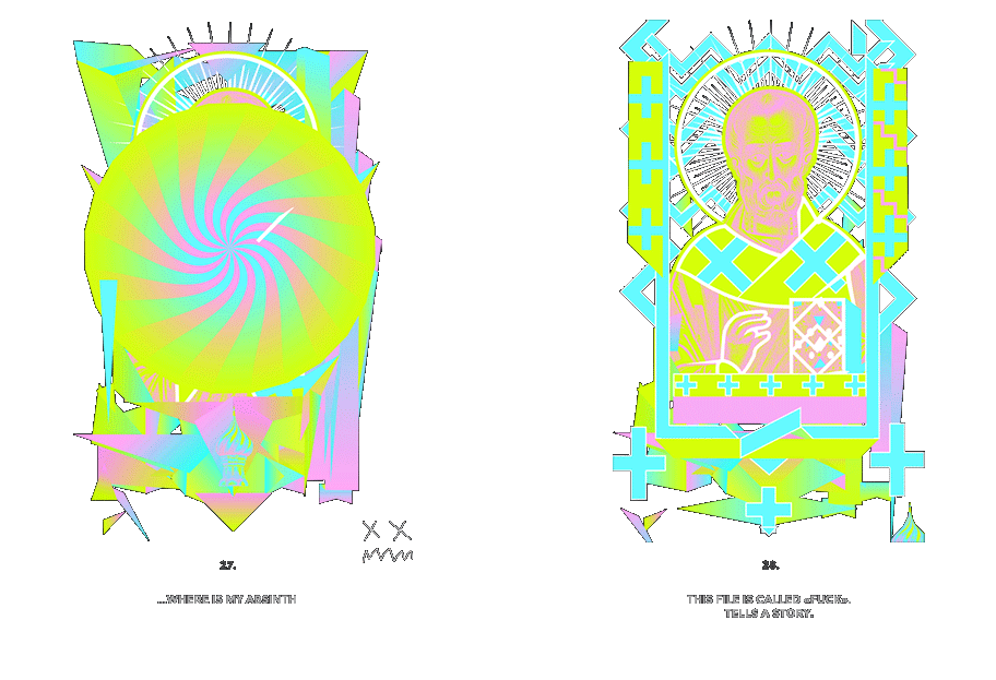 Nicolas neon icon t-shirt print evolution stage 14